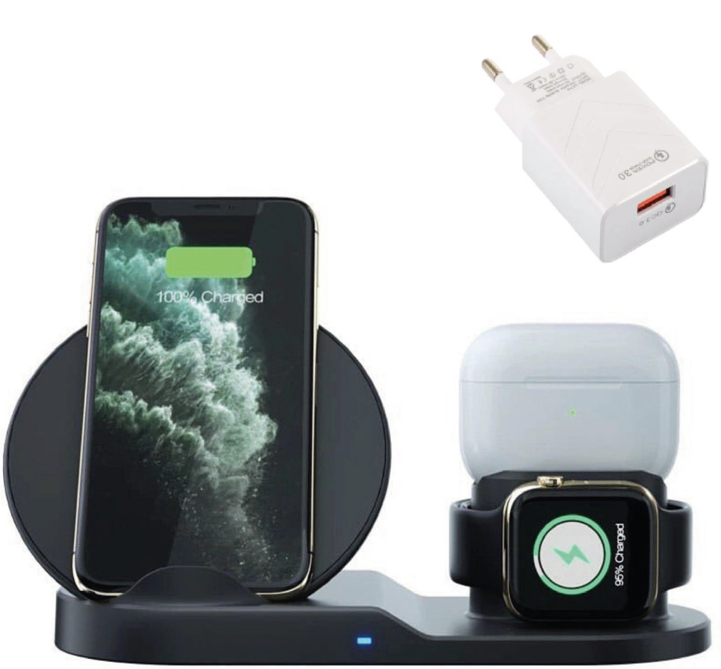 Caricabatterie wireless Dock™ 3 in 1